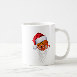 Christmas Basketball Shirt Basketball Santa Snow  Coffee Mug