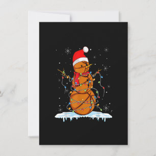 Christmas Basketball Snowman Santa Xmas Lights for Invitation
