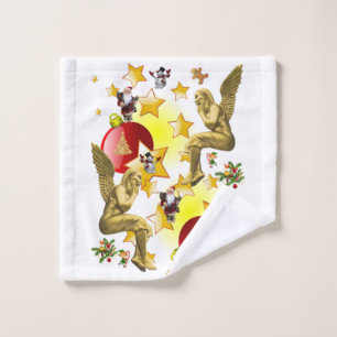 Christmas Bath Towel Sets, Christmas Angel