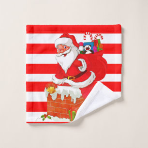 Christmas Bath Towel Sets, Santa