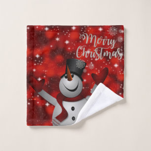 Christmas Bath Towel Sets, Snowman