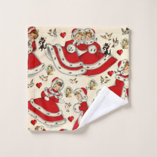 Christmas Bath Towel Sets, Snowman