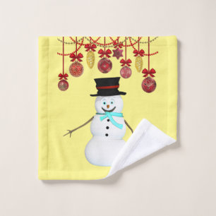 Christmas Bath Towel Sets, Snowman