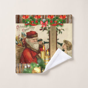 Christmas Bath Towel Sets, Vintage