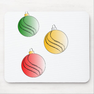 Christmas Baubals Mouse Pad