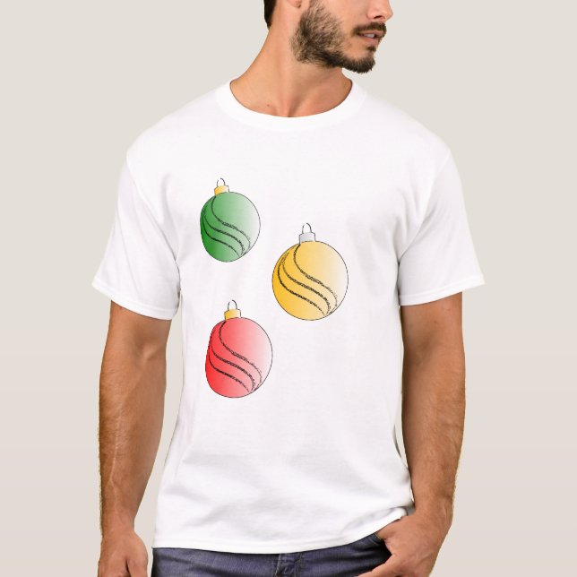 Christmas Baubals T-Shirt (Front)