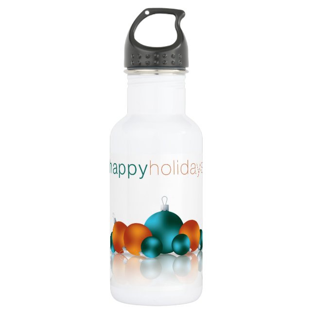 Christmas bauble 532 ml water bottle (Front)