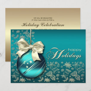 Christmas Bauble Design Christmas Party Invitation