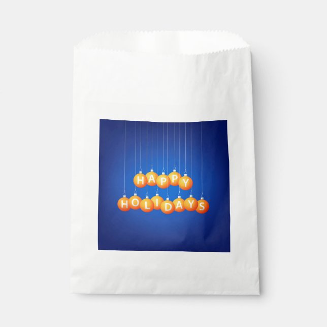 Christmas bauble favour bag (Front)
