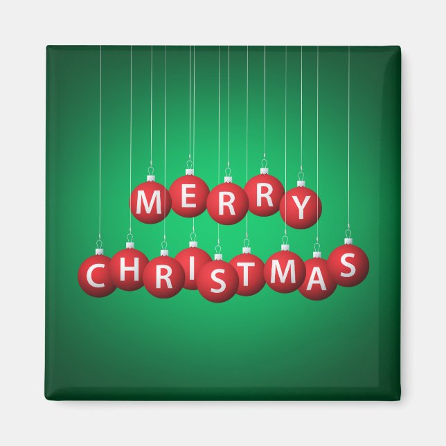 Christmas bauble magnet (Front)