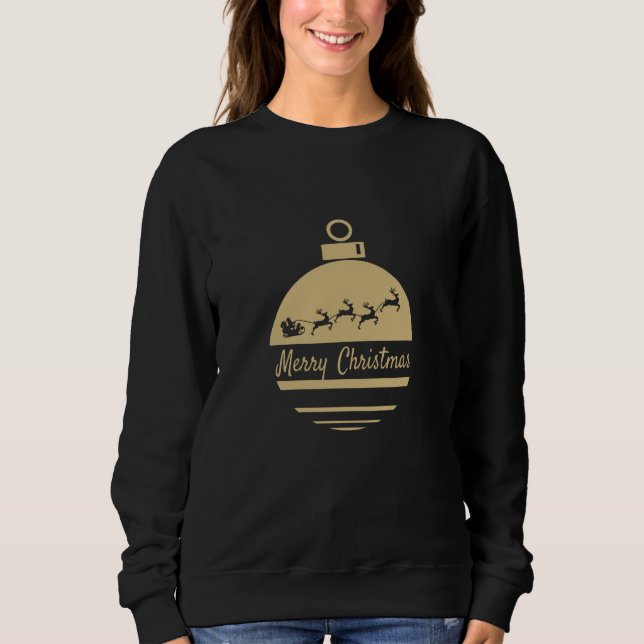 Christmas bauble Merry Christmas Sweatshirt (Front)