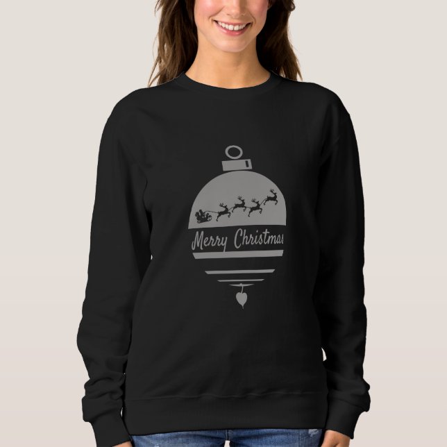 Christmas bauble Merry Christmas Sweatshirt (Front)