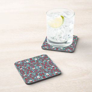 Christmas bauble pattern coaster