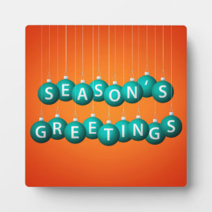 Christmas bauble plaque