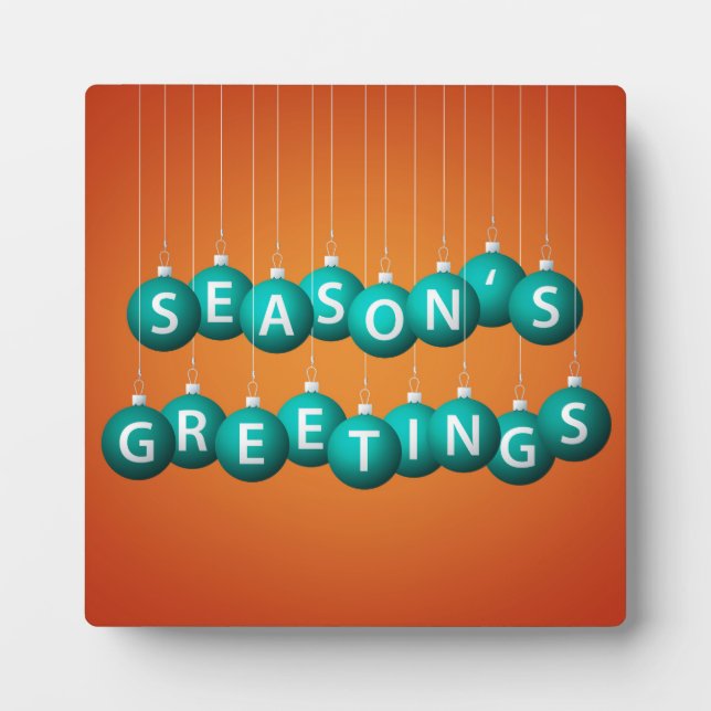 Christmas bauble plaque (Front)