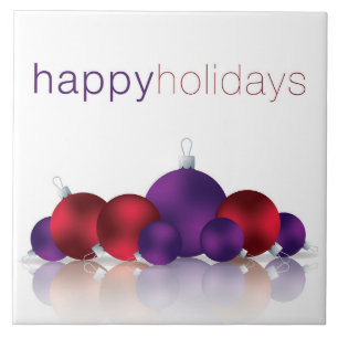 Christmas bauble tile