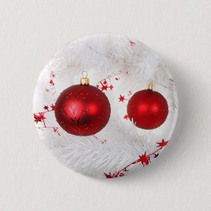 Christmas Baubles 6 Cm Round Badge