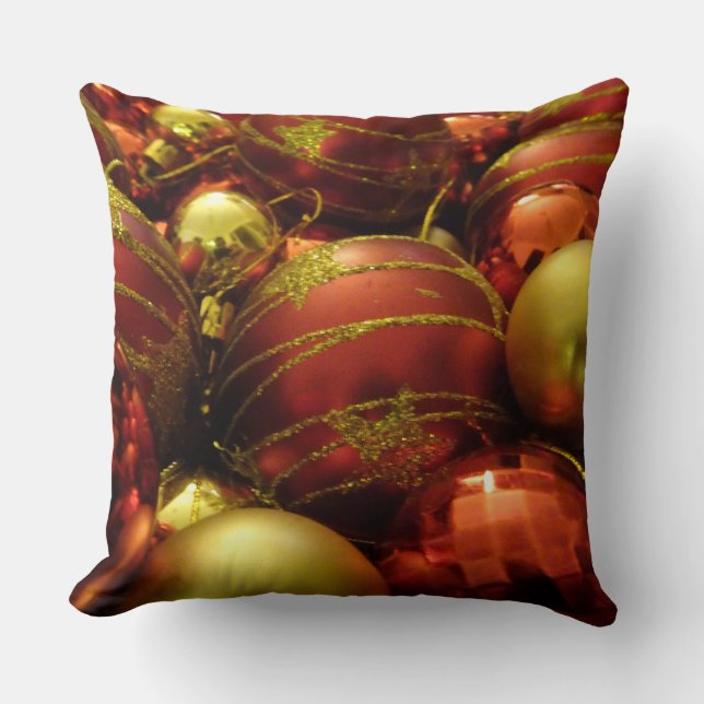 Christmas Baubles Cushion (Front)
