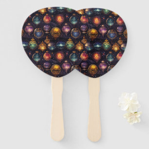 Christmas Baubles Hand Fans