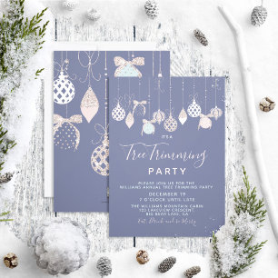 Christmas Baubles Holiday Tree Trimming Party