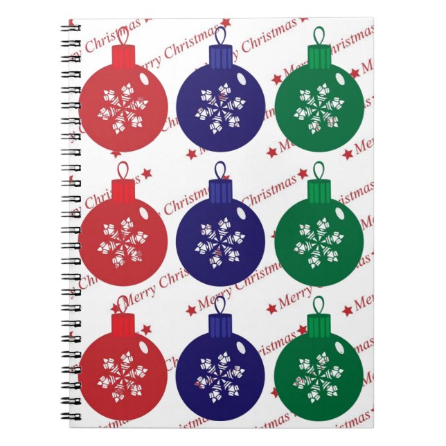 Christmas Baubles Notebook (Front)