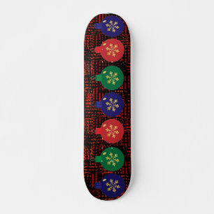 Christmas Baubles Skateboard