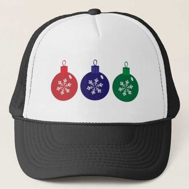 Christmas Baubles Trucker Hat (Front)