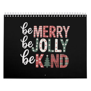 Christmas Be Kind Teacher Merry Xmas Tree Jolly Calendar