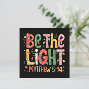 Christmas Be The Light Xmas Christian Holiday 