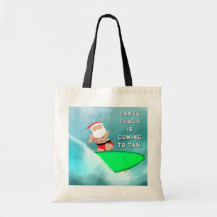 Christmas Beach Holiday Tote Bag