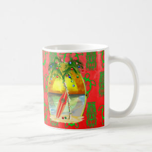 Christmas Beach Sunset Coffee Mug