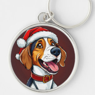 🐶 Christmas Beagle Charm For Dog Lover Holiday Gi Key Ring