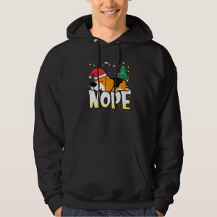 Christmas Beagle Nope Lazy Dog Boys Girls Clothing Hoodie