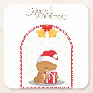 Christmas Bear Gift Coaster