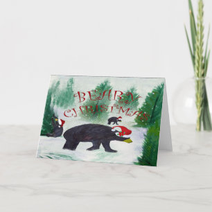 Christmas bear Holiday cards