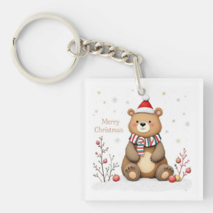 Christmas Bear Key Ring