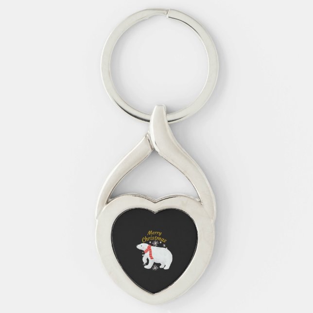 Christmas Bear Key Ring (Front)