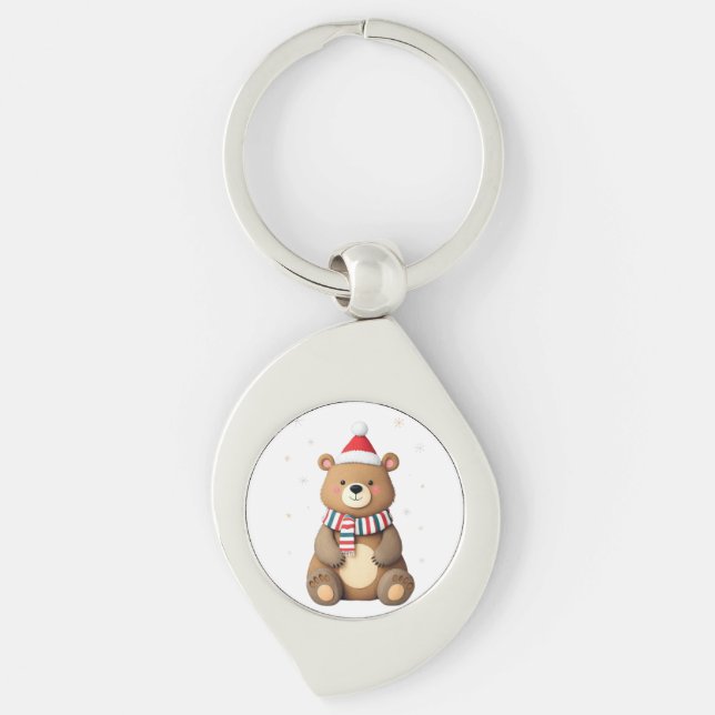 Christmas Bear Key Ring (Front)