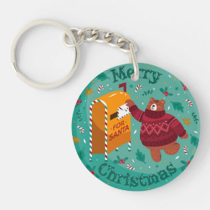 Christmas Bear Keychain