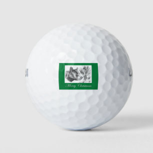 Christmas-Bear-Merry Christmas Golf Balls