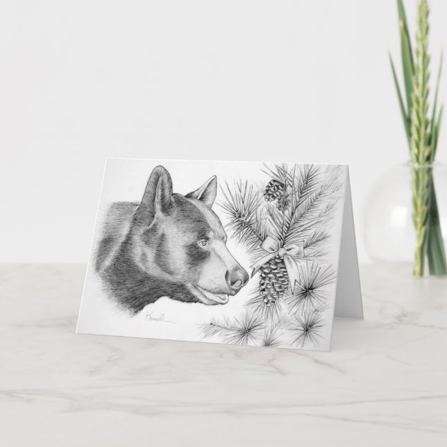 Christmas-Bear-Merry Christmas Holiday Card (Front)