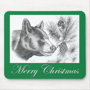 Christmas-Bear-Merry Christmas Mouse Pad