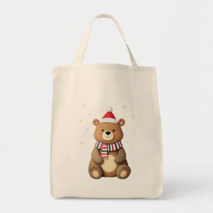 Christmas Bear Tote Bag