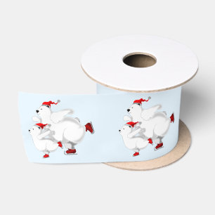Christmas Bears Satin Ribbon Family