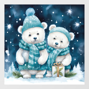 Christmas Bears Window Cling