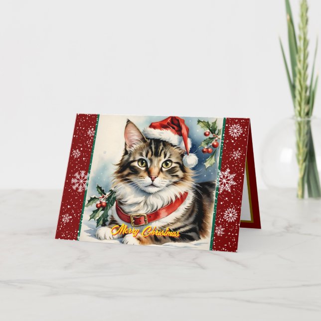 Christmas Beautiful Holiday Modern Collection Card (Front)