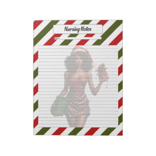 Christmas Beauty Pinup_  Nurse Notes