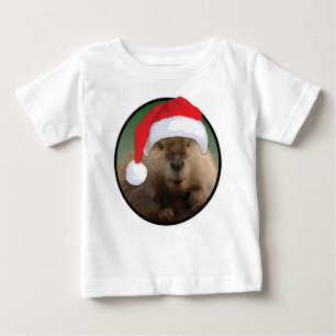 Christmas Beaver - Baby Fine Jersey T-Shirt