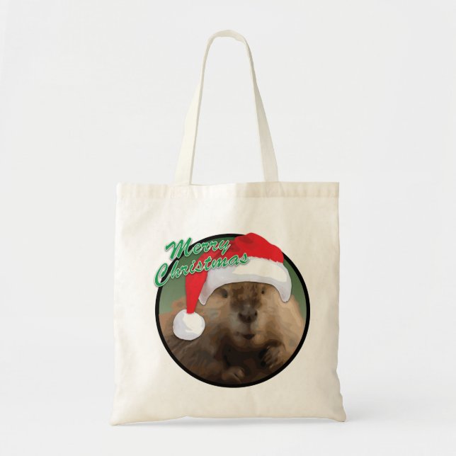 Christmas Beaver - Budget Tote (Front)