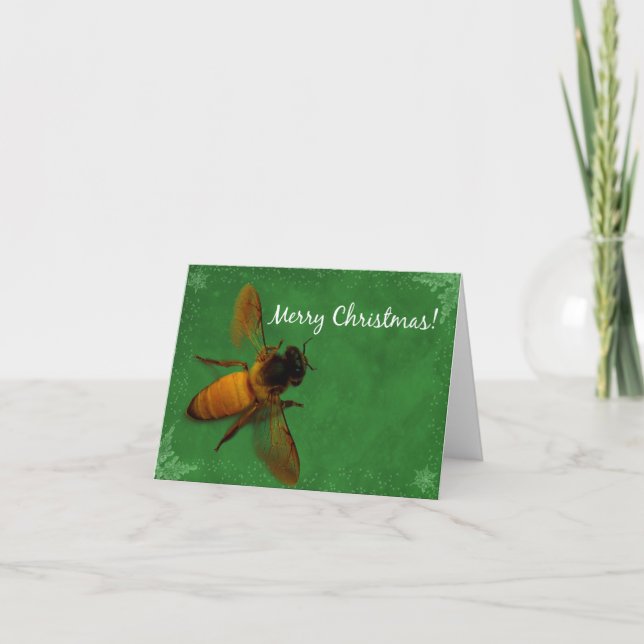 Christmas Bee Holiday Card (Front)